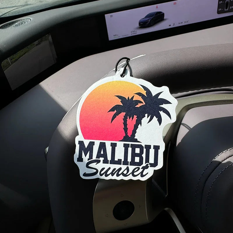 Malibu Sunset Hanging Car Air Freshener - 1 or 3 Pack