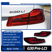 LED Tail Light Assembly for BMW 5 Series G30/G38 2018–2021