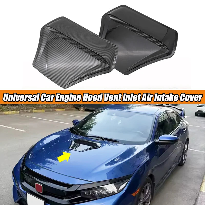 Hood Scoop & Vent Trim for Toyota/Honda/Nissan/Infiniti/Jeep/Hyundai/Kia/Mitsubishi/Scion