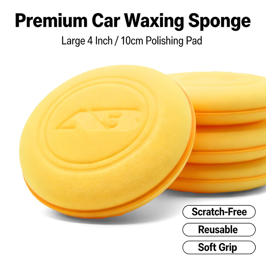 Orange Foam Wax Applicator Pads, 2- or 6-Pack