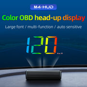 M4 OBD2 Head-Up Display with Speed and RPM Alerts