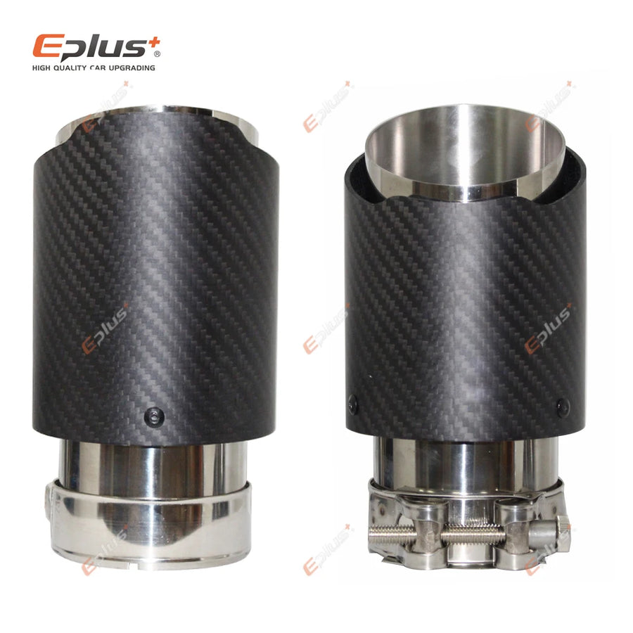 Universal Carbon-Fiber & Stainless Steel Exhaust Tip