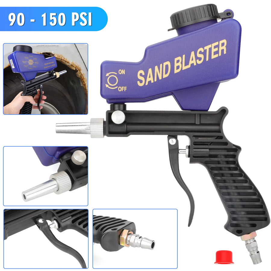 Handheld Gravity-Feed Spot Sandblaster Gun