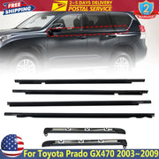 6-Piece Toyota Prado/Lexus GX470 Door Belt Moulding Set – 2003–2009