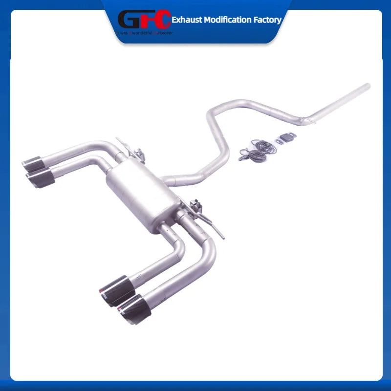 Catback Valvetronic Exhaust System for Audi Q3 Volkswagen Tiguan 2wd Kodiaq Tayron X 2wd