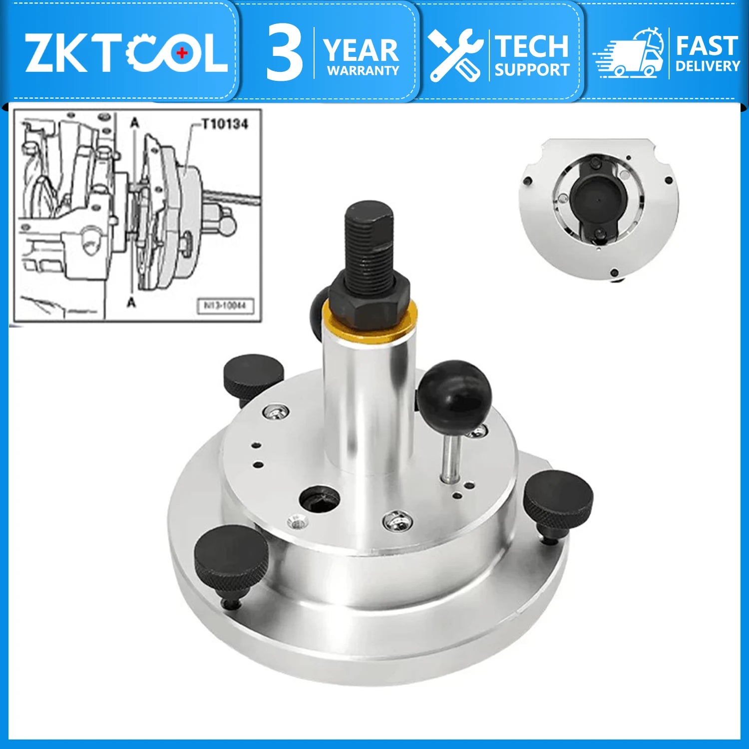 Rear Main Seal Flange Installer & Remover for Volkswagen/Audi 1.4L/1.6L