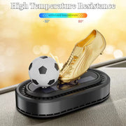 Solar-Powered Rotating Football Car Aroma Diffuser