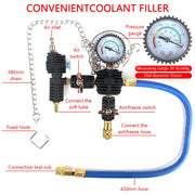 Radiator Pressure Tester and Cooling System Vacuum Refill Kit, 14/28-Piece Options