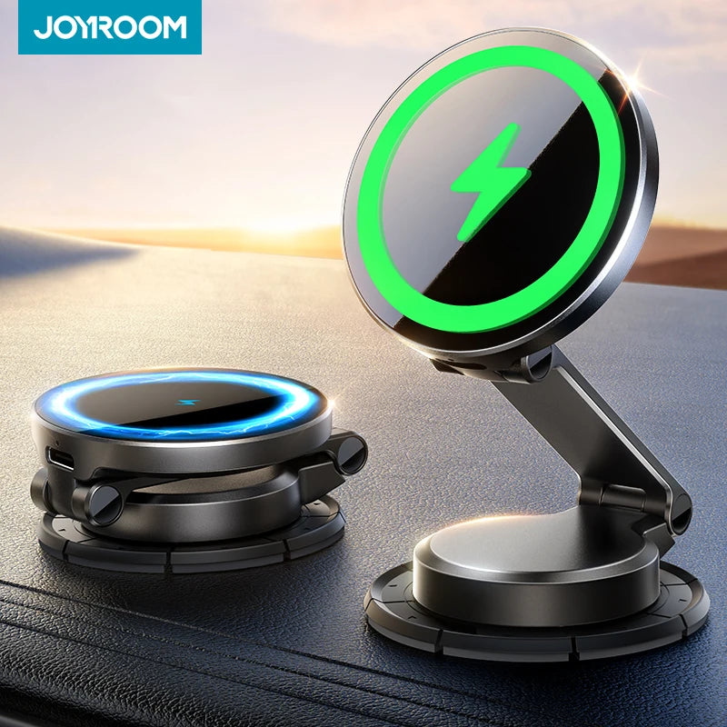 Joyroom 15W Wireless Charging Magnetic Car Phone Mount with 360° Rotation