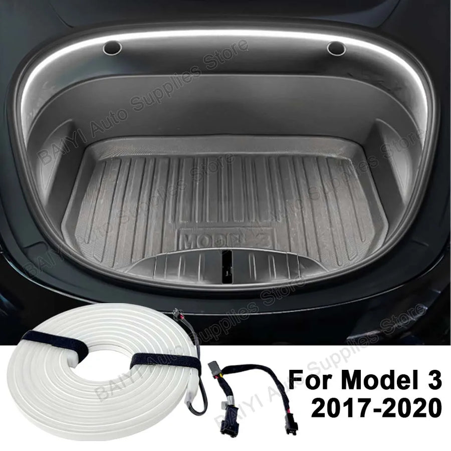 LED Front Trunk Ambient Light Strip for Tesla Model 3 and Model Y 2021–2025