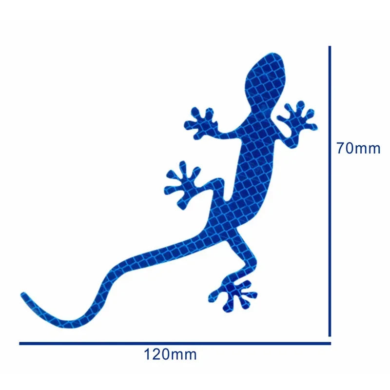 Reflective Gecko Vehicle Decal – Single, Pair or 5-Pack