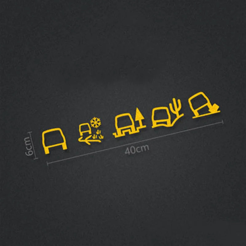 Off-Road Terrain Icon Reflective SUV Decal