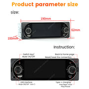 5.2-Inch 1-DIN Bluetooth Touchscreen Car Stereo