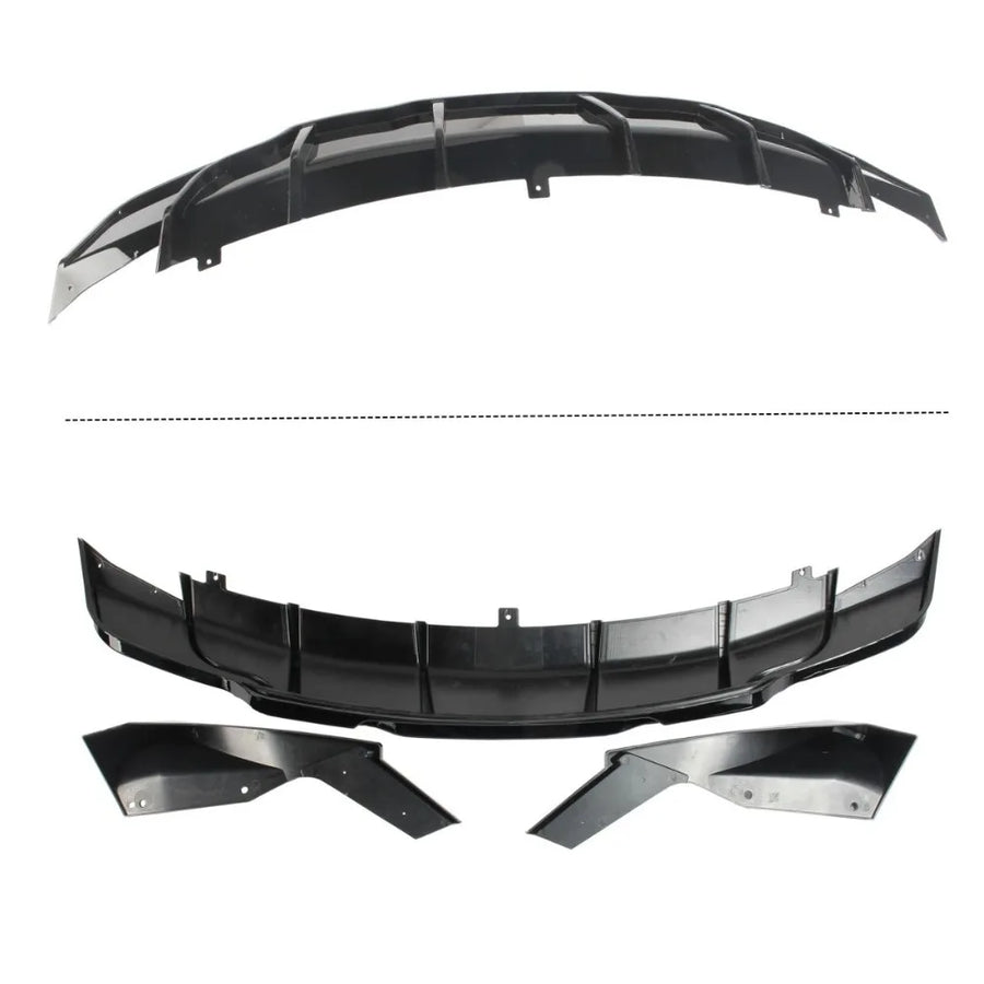 Gloss Black Rear Diffuser Extension for 2017–2023 Tesla Model 3