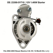 Starter Motor for Nissan Maxima 3.5L 2002-2003