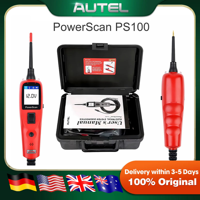 Autel PowerScan PS100 Automotive Circuit Tester and Electrical Diagnostic Tool