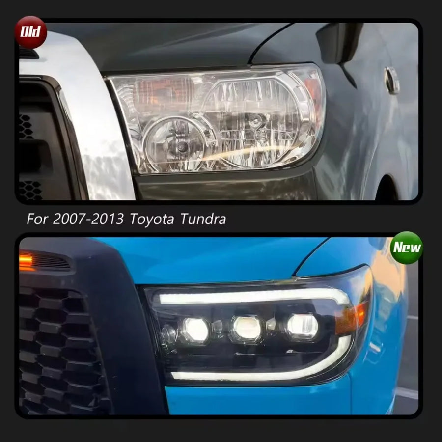 LED Headlight Assembly Set for 2007–2014 Toyota Tundra