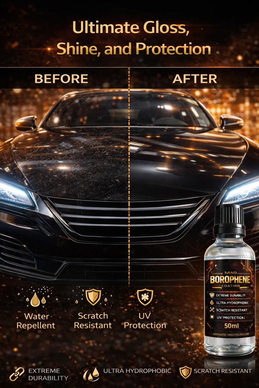 50 mL Boron-Enhanced Nano Ceramic Vehicle Coating
