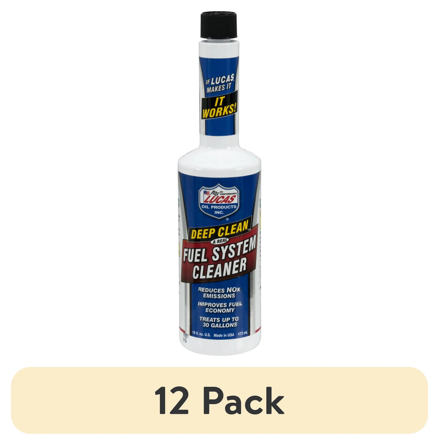 Lucas Oil 10512 Deep Clean Fuel System Cleaner, 16 oz – Pack Options