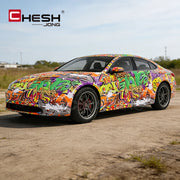 Graffiti Graphic Automotive Vinyl Wrap – Multiple Designs