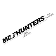 “MILF Hunters” Windshield Vinyl Decal – 100 × 9 cm