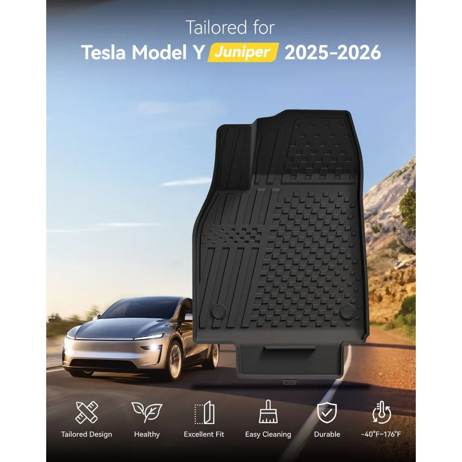 All-Weather Floor Mat, Cargo Liner & Seatback Set for 2025–2026 Tesla Model Y Juniper