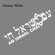 Israel ALIVE Hebrew Vinyl Vehicle Decal – 30 × 8.5 cm