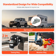 20,000 lb-Rated Combination Pintle Hook – 2 in / 2-5/16 in