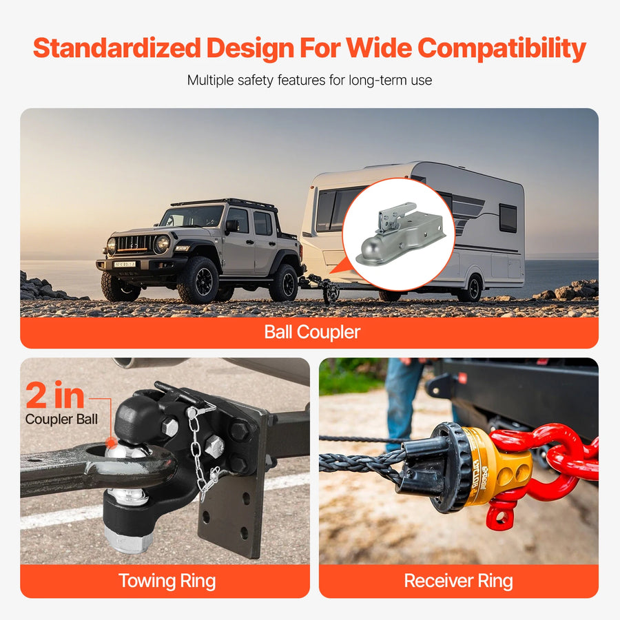 20,000 lb-Rated Combination Pintle Hook – 2 in / 2-5/16 in