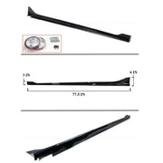 Gloss Black Side Skirt Extensions – Select 2022–2026 Honda Civic