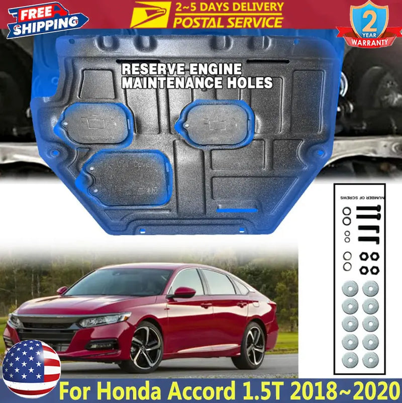 Front Engine Splash Shield for Honda Accord 1.5T 2018-2020