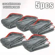 Grey Microfiber Wax-Buffing Towel, 40 x 40 cm