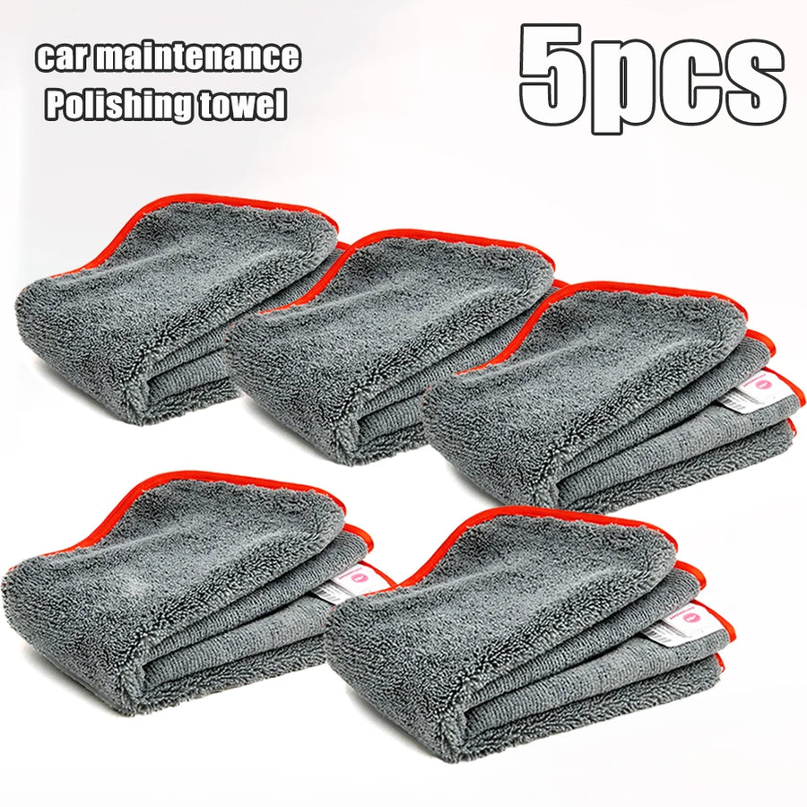 Grey Microfiber Wax-Buffing Towel, 40 x 40 cm