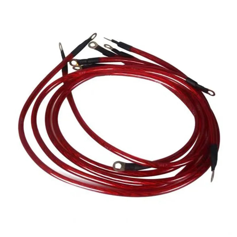Universal 5-Point Automotive Grounding Wire Kit - 0.6m, 0.8m or 1m