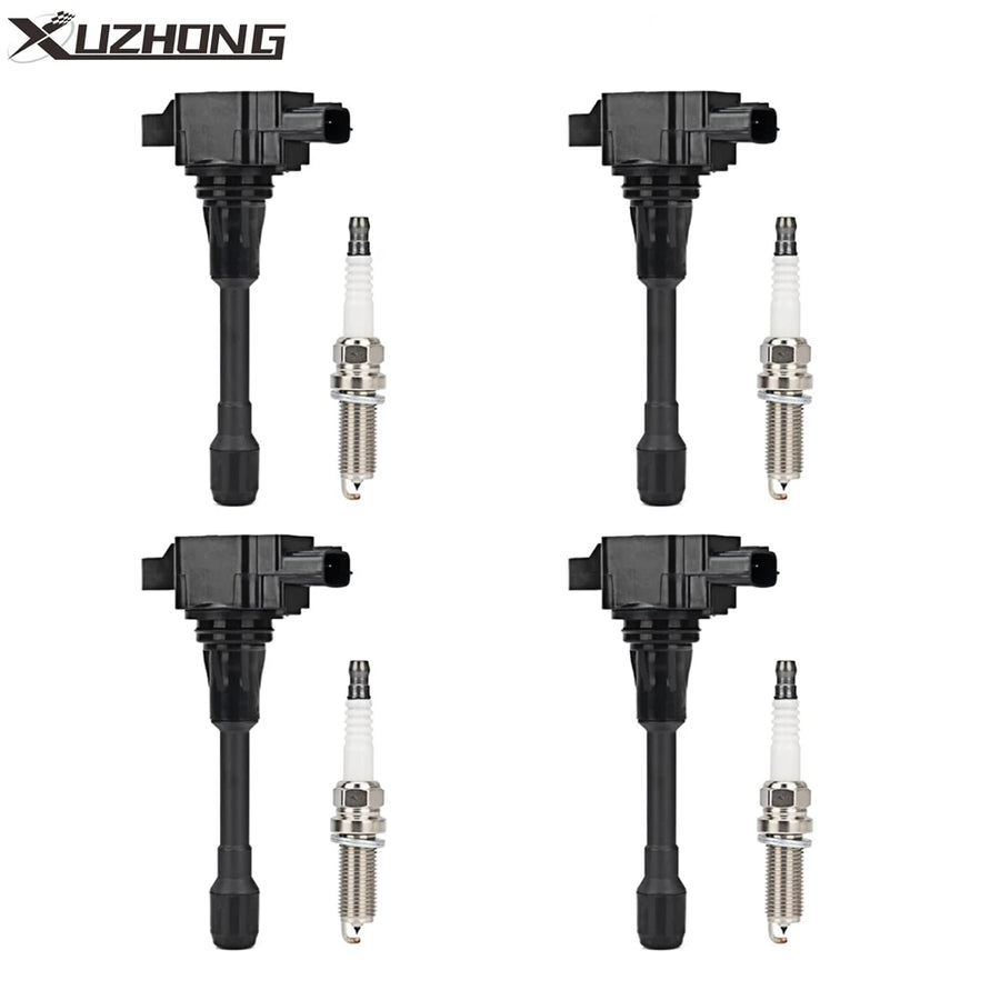 4 UF549 for Nissan Altima Sentra rogue versa Spark Plugs and Ignition Coil packs