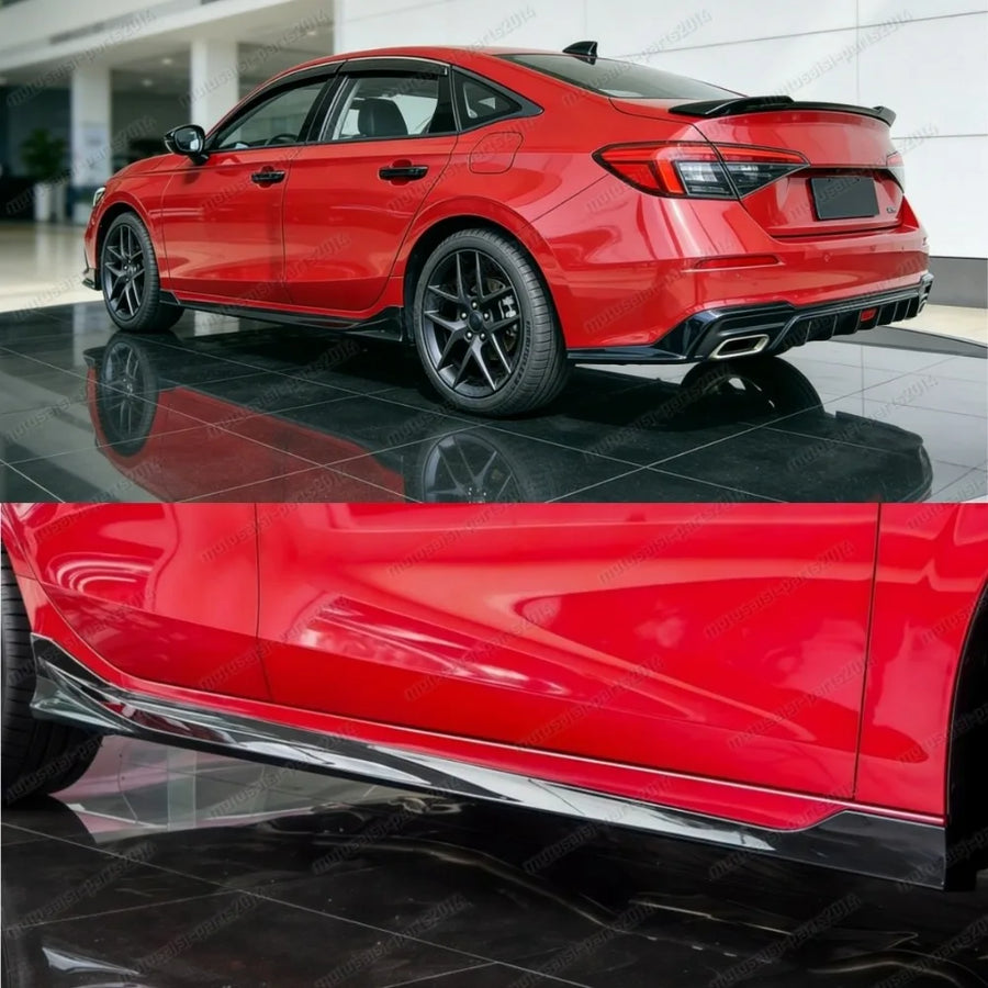 Gloss Black Side Skirt Extensions – Select 2022–2026 Honda Civic