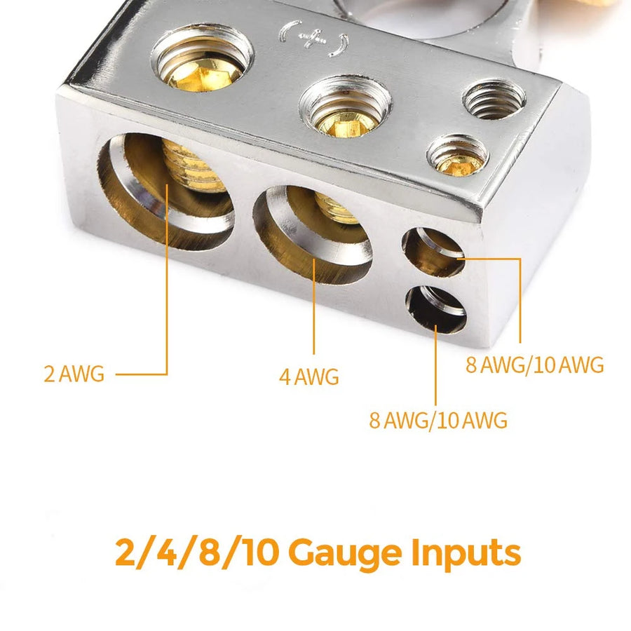 Positive and Negative Battery Terminal Connectors – 2 Pieces