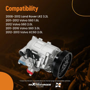 A/C Compressor & Clutch for Volvo XC70 2008-2015