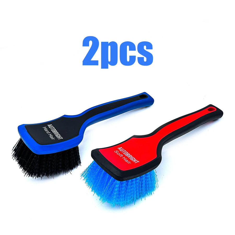 Tire Cleaning Brushes with Soft or Stiff Bristles