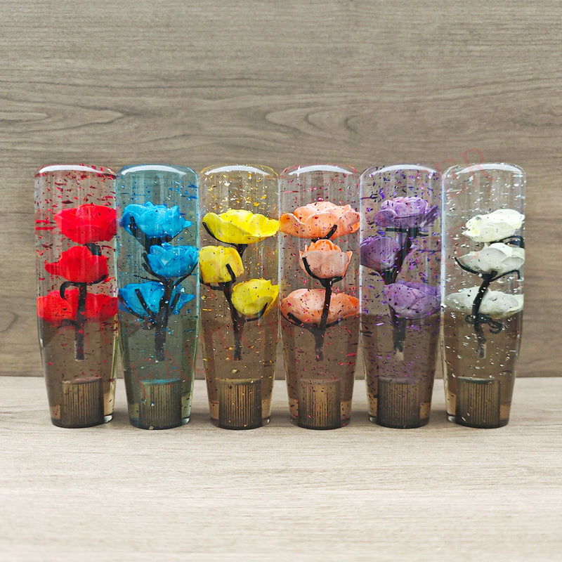 15cm Acrylic Flower Manual Gear Shift Knob