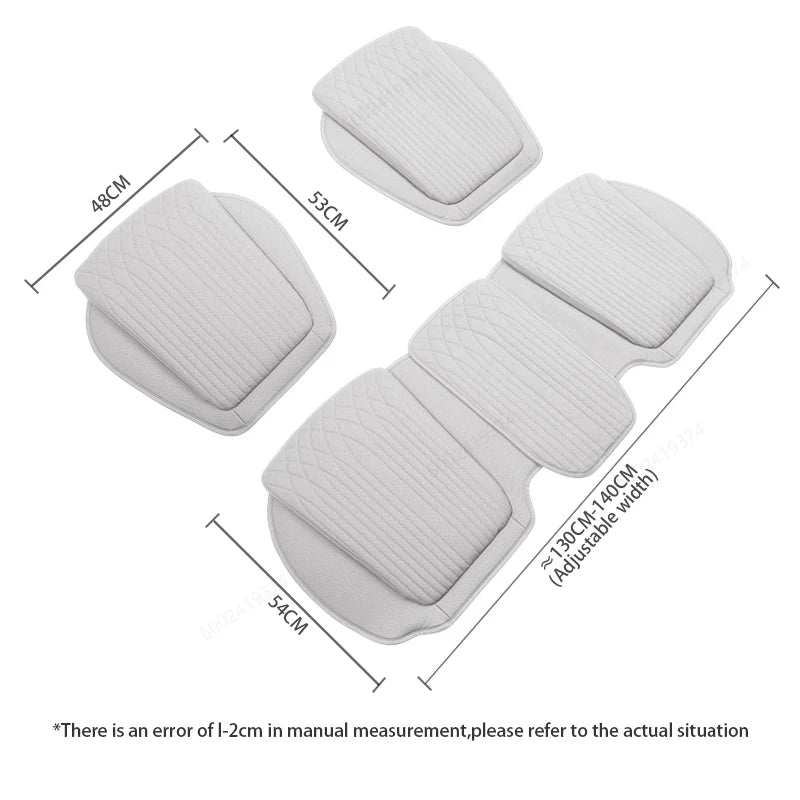 Universal Nappa-Leather Car Seat Cover and Cushion Set