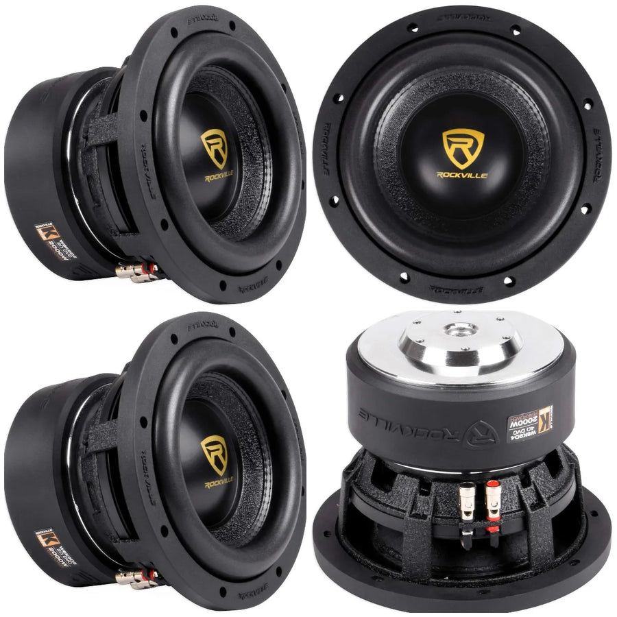 W8K9D2 8-Inch 2000W Dual 2-Ohm Car Subwoofer