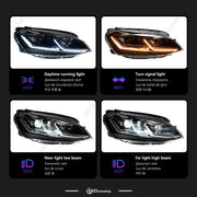 LED Projector Headlight Assembly for VW Golf 7 2013–2017