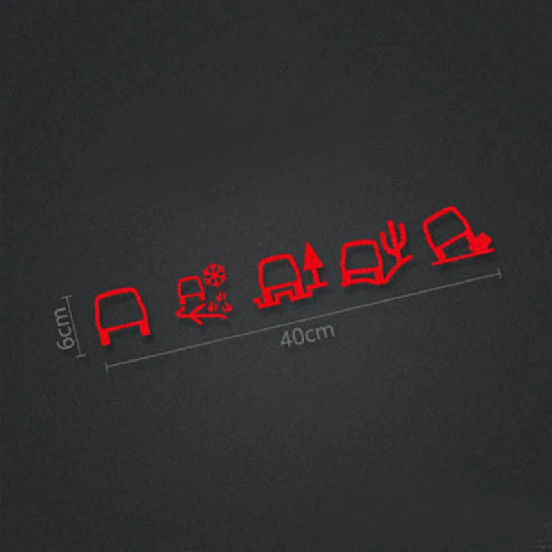 Off-Road Terrain Icon Reflective SUV Decal