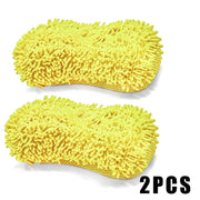 Chenille Microfiber Car Wash Sponges - 2-Pack, 23 x 13 cm