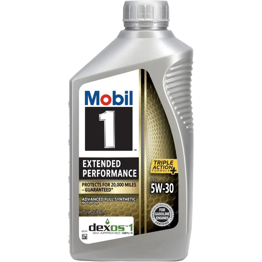 Mobil 1 Extended Performance Full Synthetic 5W-30 Motor Oil, 1 Quart Case of 6