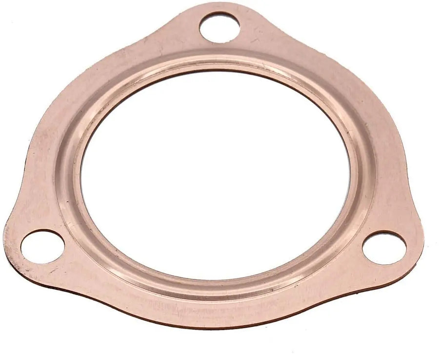 2 x 2.5" Universal Copper Header Exhaust Collector Gaskets Flanges 3-Hole 2-1/2"