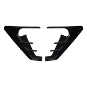 Bright Carbon Fiber Car Side Camera Flanks Covers Spoiler Decorative Protector Guards Dustproof DIY Kit
