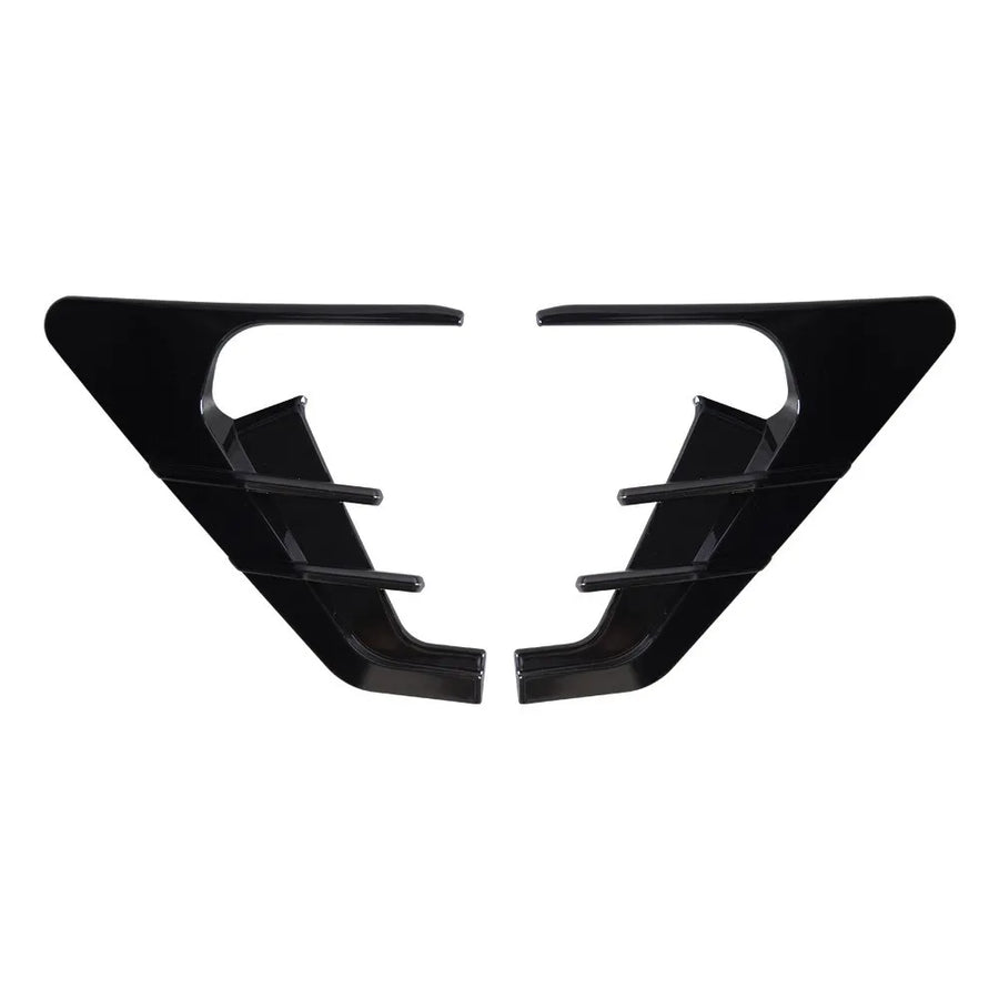 Bright Carbon Fiber Car Side Camera Flanks Covers Spoiler Decorative Protector Guards Dustproof DIY Kit