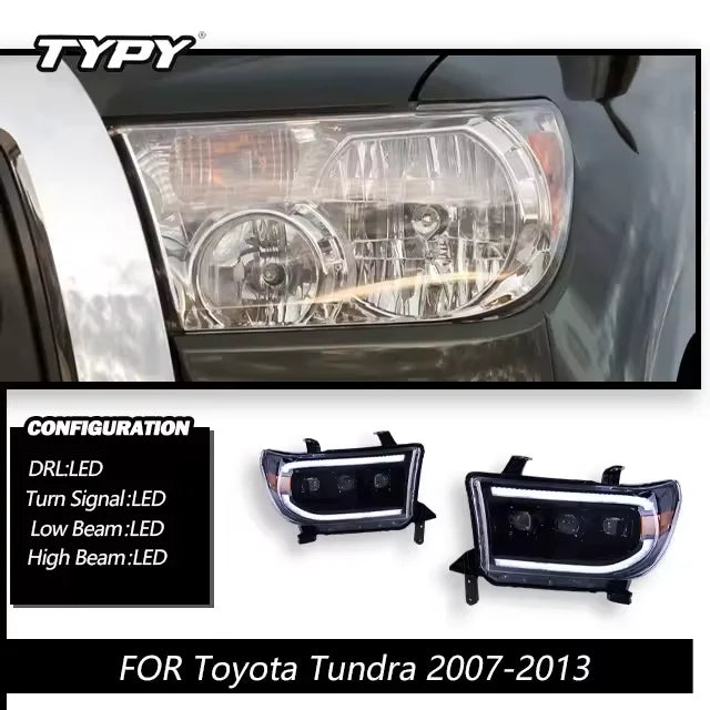 LED Headlight Assembly Set for 2007–2014 Toyota Tundra